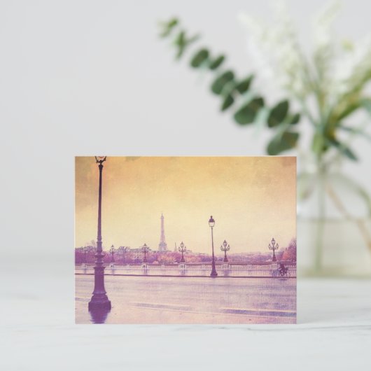 Parijs in de Regen Briefkaart (Staand voorkant)