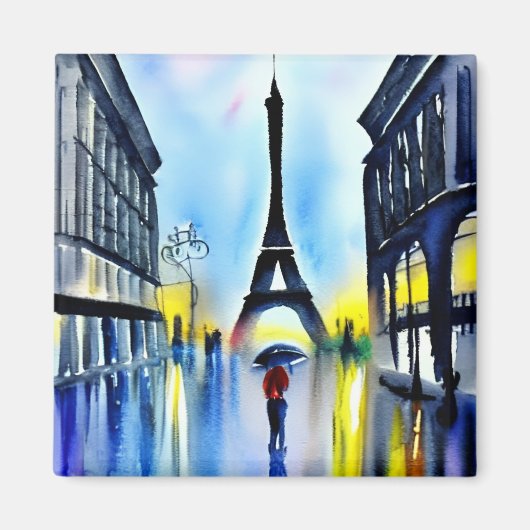 Parijs in de regen magneet (Voorkant)