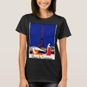 Parijs in de zomer Abstracte vormen Artful Graphic T-shirt