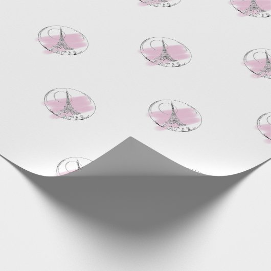 parijs in een glazen bol cadeaupapier (Hoek)