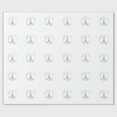 parijs in een glazen bol cadeaupapier (Vlak)