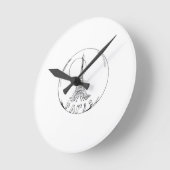 parijs in een glazen bol ronde klok (Hoek)