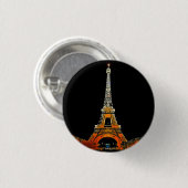 Parijs in elk moment: Eiffeltoren Travel Button (Voorkant /achterkant)