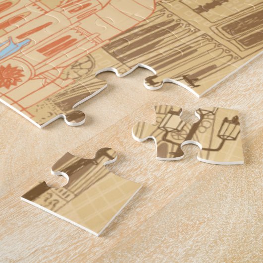 Parijs in Frankrijk Legpuzzel (Zijkant)