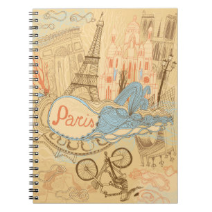 Parijs in Frankrijk Notitieboek