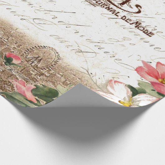 Parijs in het Poster van de Ontkoppeling van het L Cadeaupapier (Hoek)