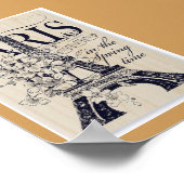 Parijs in het voorjaar poster (Hoek)