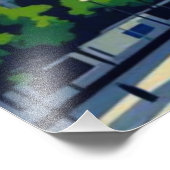 PARIJS IN HET VOORJAAR TIME-POODLE FOTO AFDRUK (Hoek)