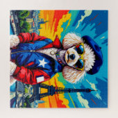 PARIJS IN HET VOORJAAR TIME-POODLE LEGPUZZEL (Horizontaal)