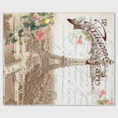 Parijs in het voorjaar van het Poster van de Ontko Cadeaupapier (Vlak)