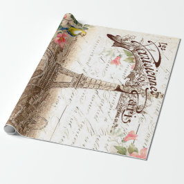 Parijs in het voorjaar van het Poster van de Ontko Cadeaupapier