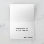 Parijs in het zand bedankkaart (Binnen)