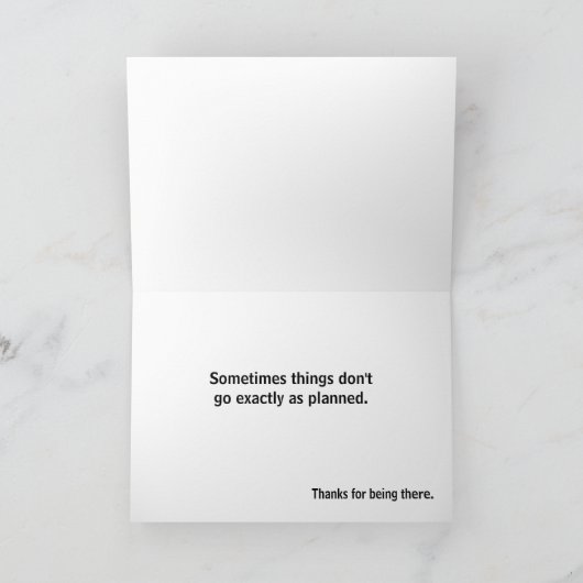 Parijs in het zand bedankkaart (Binnen)