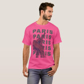 Parijs in koele Vintage T-shirt (Voorkant volledig)