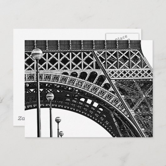 parijs in lijnen briefkaart (Voorkant / Achterkant)