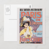 Parijs in Londen Briefkaart (Voorkant / Achterkant)