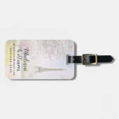 Parijs in Pastels Bagagelabel (Voorkant horizontaal)