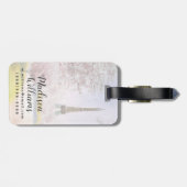 Parijs in Pastels Bagagelabel (Achterkant horizontaal)