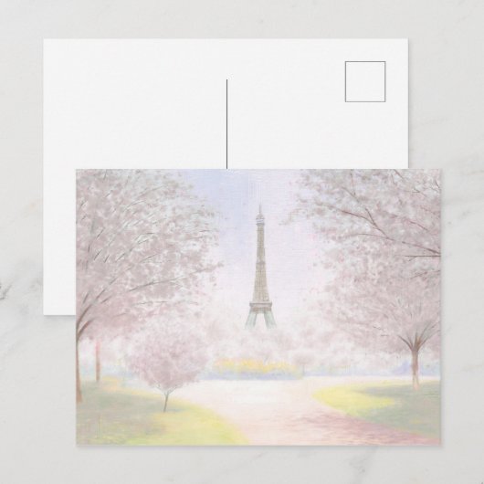  Parijs in Pastels Briefkaart (Voorkant / Achterkant)