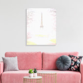 Parijs in Pastels Canvas Afdruk (Insitu (Woonkamer))
