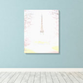 Parijs in Pastels Canvas Afdruk (Insitu (Houten vloer))