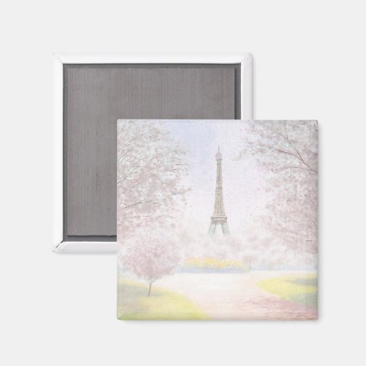  Parijs in Pastels Magneet (Voorkant / Achterkant)