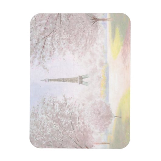  Parijs in Pastels Magneet (Verticaal)