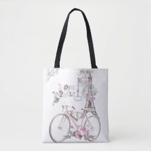 Parijs in Pink  Tote Bag