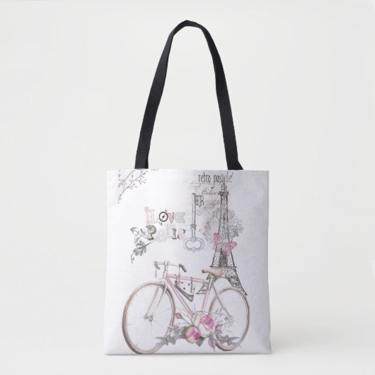 Parijs in Pink  Tote Bag (Voorkant)