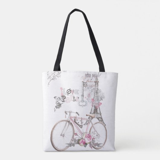 Parijs in Pink  Tote Bag (Achterkant)