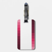 Parijs in roze bagagelabel (Achterkant verticaal)