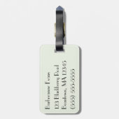 Parijs in roze bagagelabel (Achterkant verticaal)