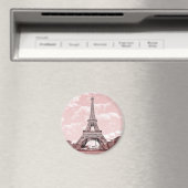 Parijs in roze Eiffeltoren Frankrijk magneet (Insitu (Vaatwasser))