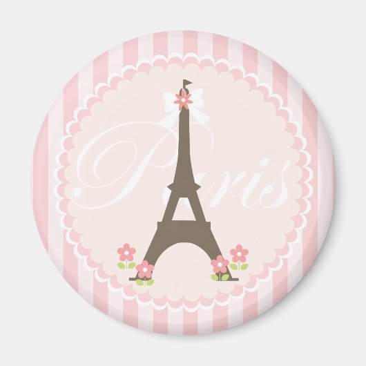 Parijs in Spring Girly Magneet (Voorkant)