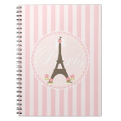 Parijs in Spring Girly Notitieboek (Voorkant)