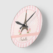 Parijs in Spring Girly Ronde Klok (Hoek)