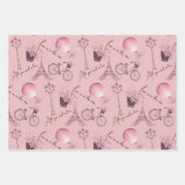 Parijs in voorjaarsjapbladen inpakpapier vel (Voorkant)