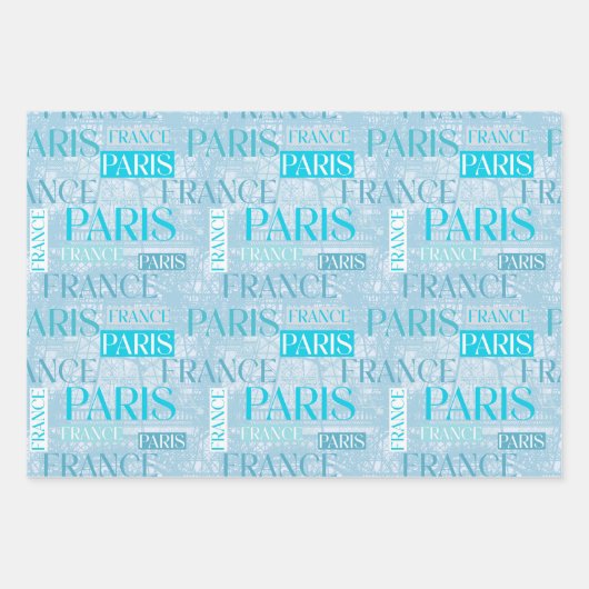 Parijs Inpakpapier Vel (Voorkant)