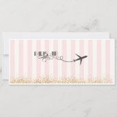 Parijs Instapkaart Uitnodiging, Verjaardag, Bruilo Kaart (Achterkant)