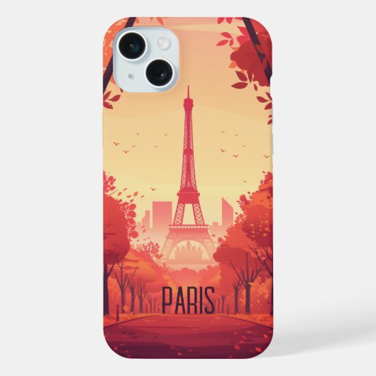 Parijs iPhone Hoesje (Achterkant)