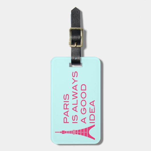 Parijs is altijd een goed ideaal Bagagelabel (Voorkant verticaal)
