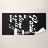 Parijs is altijd een goed idee badhanddoek (Badhanddoek)