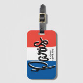 Parijs is altijd een goed idee Bagagelabel (Voorkant (verticaal))