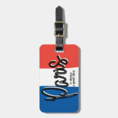 Parijs is altijd een goed idee Bagagelabel (Voorkant verticaal)