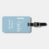 Parijs is altijd een goed idee bagagelabel (Voorkant horizontaal)