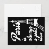 Parijs is altijd een goed idee briefkaart (Voorkant / Achterkant)