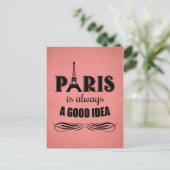 Parijs is altijd een goed idee briefkaart (Staand voorkant)