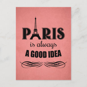 Parijs is altijd een goed idee briefkaart