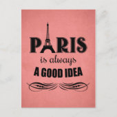 Parijs is altijd een goed idee briefkaart (Voorkant)