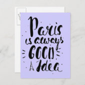 Parijs is altijd een goed idee briefkaart (Voorkant / Achterkant)